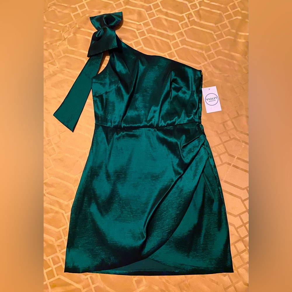 Violet Weekend Hunter Green Cocktail Dress